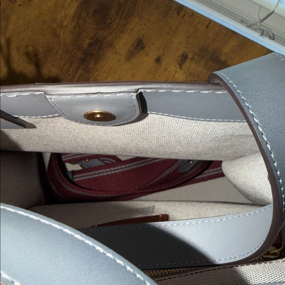 Coach Field Tote in Upwoven Leather, C3914, NWT